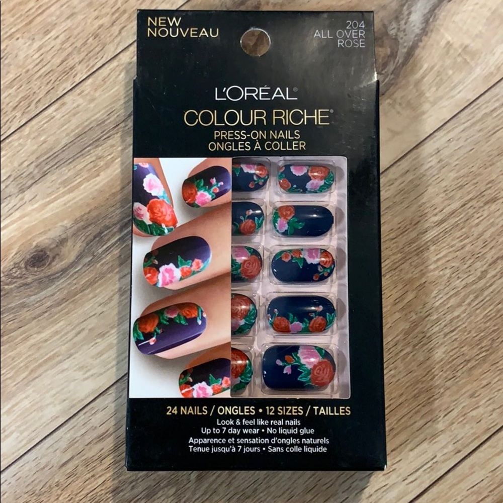 New! L’Oréal Colour Riche Press On Nails Floral